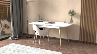 Marseva Wor v2 Çekmeceli Çalışma Masası Beyaz 120x60