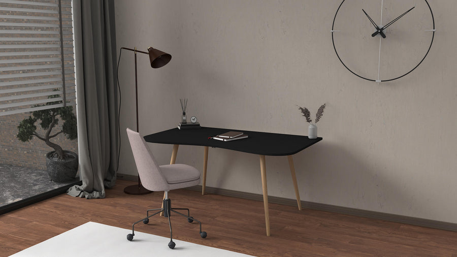 Marseva  Wor Çalışma Masası Siyah 120x60