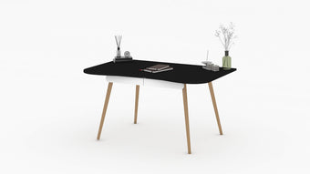 Luperna Wor v2 Çekmeceli Çalışma Masası Siyah 120x60